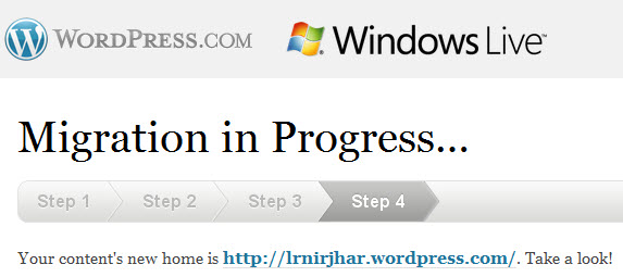 Windows Live Space is Wordpress Now!